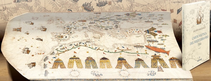 Carta nautica del Mediterraneo