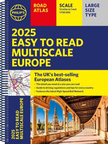 Philip's easy to read multiscale Europe 2025