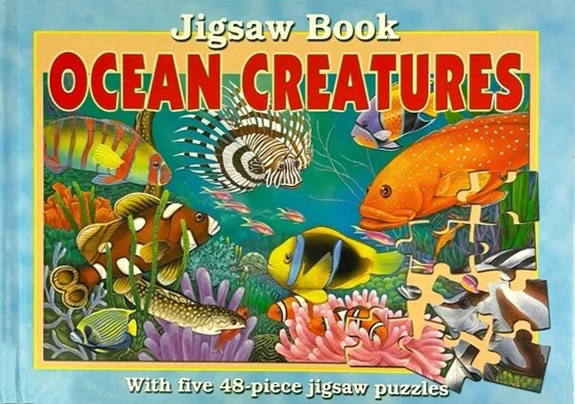 Jigsaw book ocean creatures