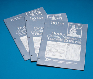 Celestial navigation work forms H.O.229