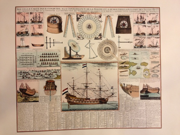 Nouvelle carte pour conduire a la connoissance de la marine et a demontrer