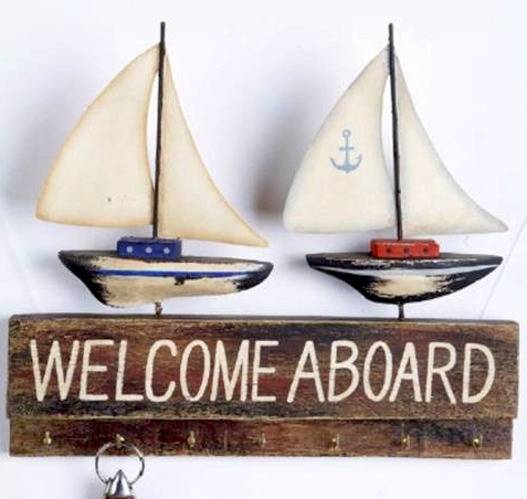 Portachiavi in legno da parete