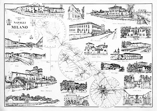 Navigli di Milano 1 - litografia