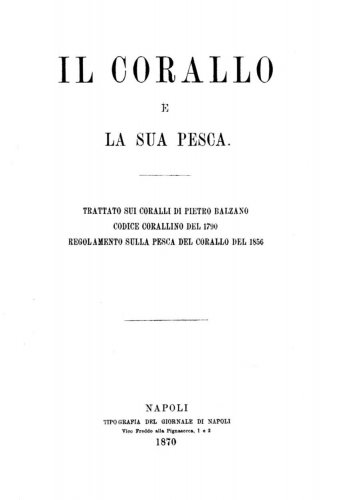 Corallo e la sua pesca