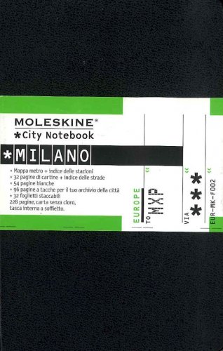 Milano city notebook Moleskine