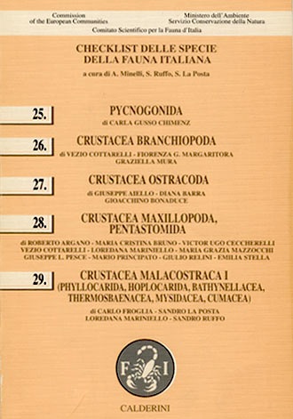 Checklist delle specie della fauna italiana vol.25-31