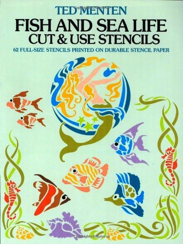 Fish and sea life cut & use stencils