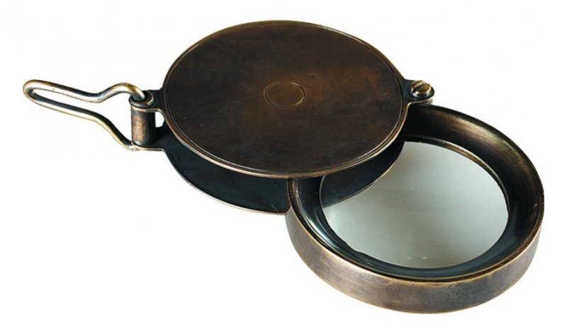 Lente a scomparsa bronzata da viaggio