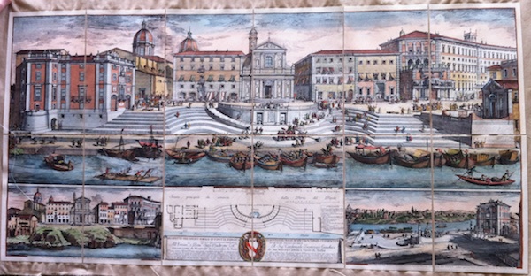 Prospetto del nuovo navale di Ripetta fabbricato sotto Papa Clemente XI