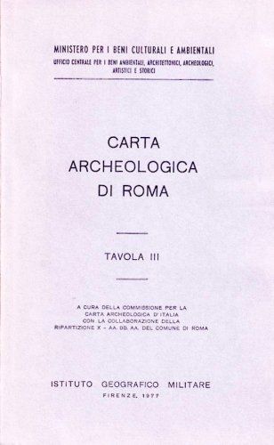 Carta archeologica di Roma tavola III