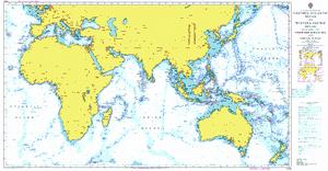 Eastern Atlantic Ocean to western Pacific Ocean